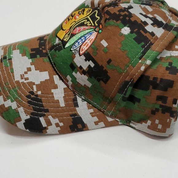 NWOT Chicago Blackhawks Hockey Camp Adjustable Hat - Picture 7 of 9